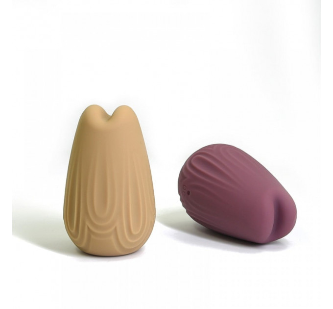Мини-вибратор для клитора с фигурным узором Sweet Em Velvet Lure,10 режимов вибрации, желтый