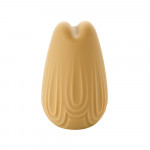 Мини-вибратор для клитора с фигурным узором Sweet Em Velvet Lure,10 режимов вибрации, желтый