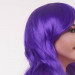 Перука довга кучерява з чубчиком Fetish Hair, фіолетовий, 60 см