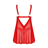 Пеньюар и трусики Obsessive Elianes babydoll & thong XS/S