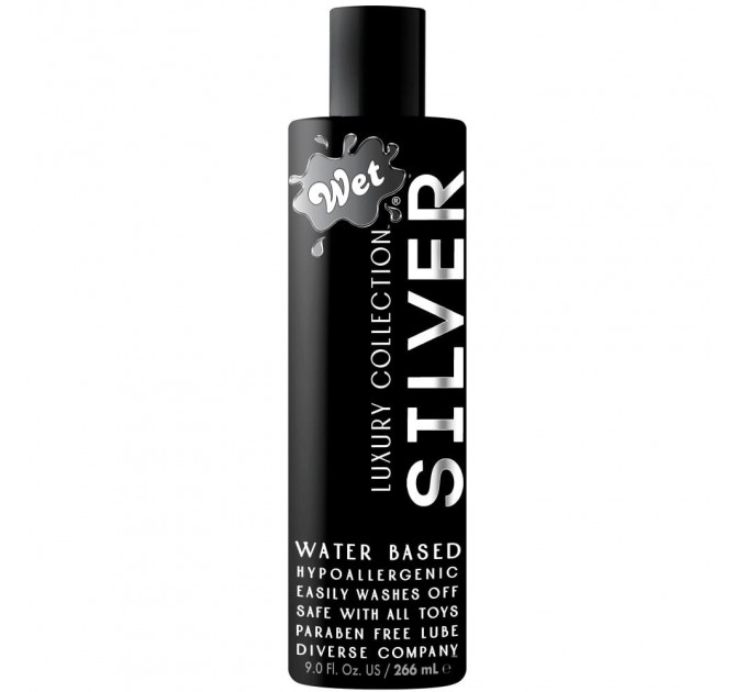 Премиум лубрикант на водной основе Wet Silver, 266 мл