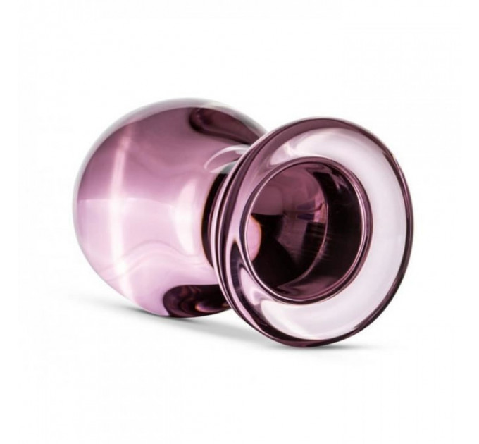 Пробка скло рожева Gildo Pink Glass Buttplug No.26