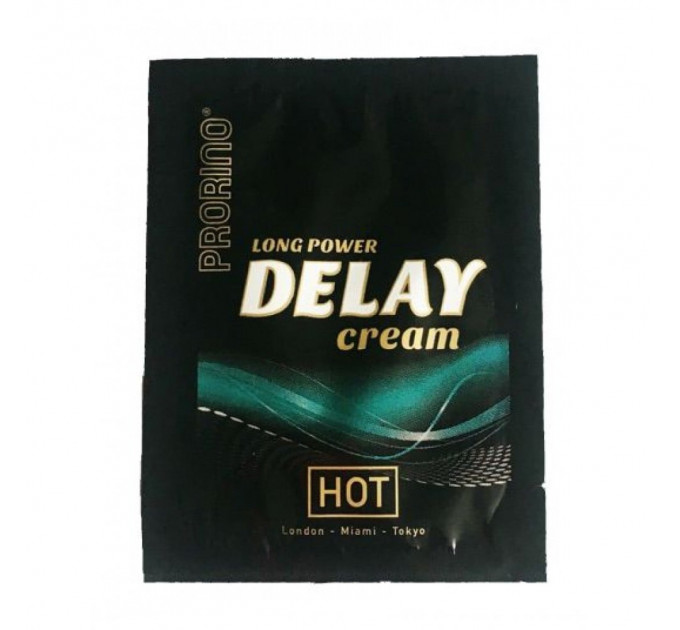 Продлевающий крем HOT Prorino long power Delay cream (пробник), 3 мл