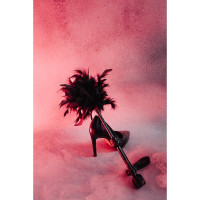 Тіклер на довгій ручці Candy Hero RCFL1.1/38 перо та шкіра, чорний