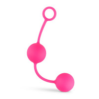 Вагінальні кульки зі зміщеним центром ваги Love Balls With Counterweight - Pink