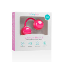 Вагінальні кульки зі зміщеним центром ваги Love Balls With Counterweight - Pink