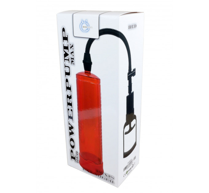 Вакуумная помпа для мужчин Power pump Красная MAX Boss Series