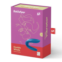 Вібромасажер для двох Satisfyer Partner Whale Couple, синій