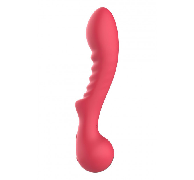Вибратор рельефный для точки G Dream Toys Amour Aimee, красный