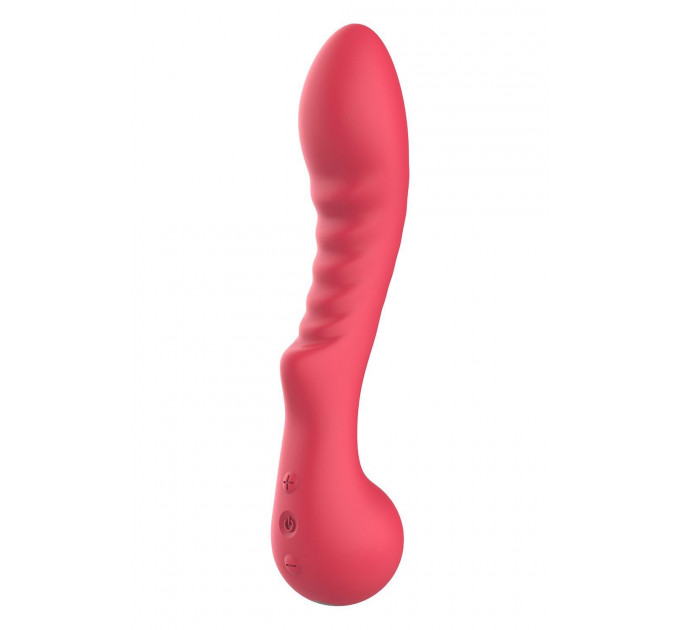 Вибратор рельефный для точки G Dream Toys Amour Aimee, красный