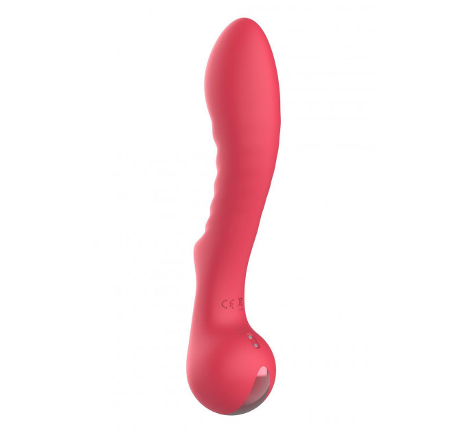 Вибратор рельефный для точки G Dream Toys Amour Aimee, красный
