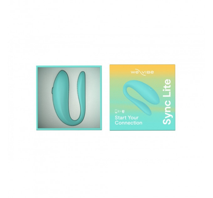 Инновационный смарт вибратор для пар Sync Lite We-Vibe, силиконовый, мятный