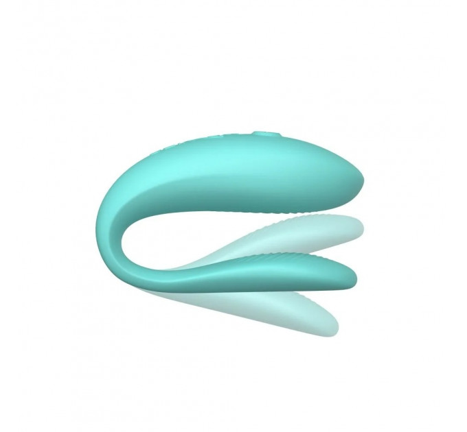Инновационный смарт вибратор для пар Sync Lite We-Vibe, силиконовый, мятный
