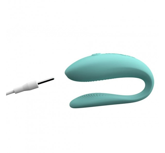 Инновационный смарт вибратор для пар Sync Lite We-Vibe, силиконовый, мятный