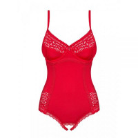 Боді Obsessive Jolierose Teddy red L / XL