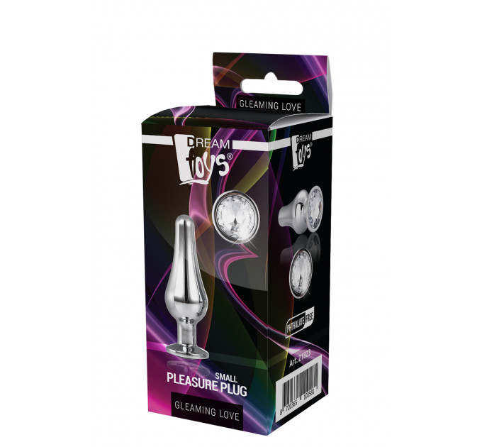 DT21823 Анальная пробка конической формы Dream Toys GLEAMING LOVE SILVER PLEASURE PLUG S