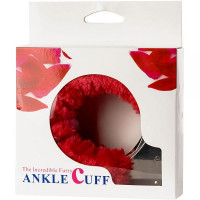 Поножі DS Fetish Metal Ankle Cuffs, червоний