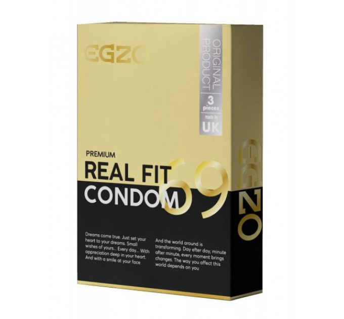 Анатомічні презервативи EGZO "Real fit"