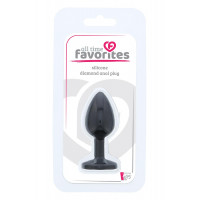 Анальна пробка ALL TIME FAVORITES SILICONE DIAMOND PLUG