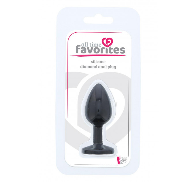 Анальна пробка ALL TIME FAVORITES SILICONE DIAMOND PLUG