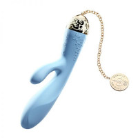 Вібромасажер - кролик з функцією керування зі смартфона ZALO Rosalie, Royal Blue