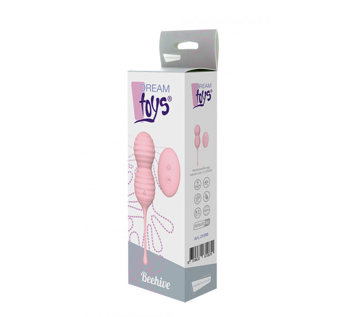 Вагинальные шарики с дистанционными пультом Dream Toys розовые, 17.3 х 3.7 см