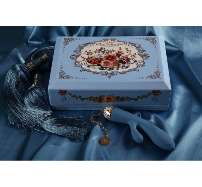 Вибромассажер - кролик с функцией управления со смартфона ZALO Rosalie, Royal Blue