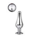 DT21823 Анальная пробка конической формы Dream Toys GLEAMING LOVE SILVER PLEASURE PLUG S