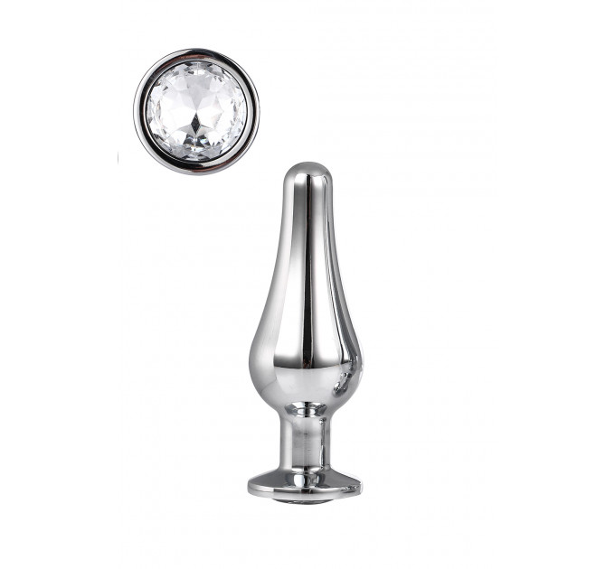 DT21823 Анальная пробка конической формы Dream Toys GLEAMING LOVE SILVER PLEASURE PLUG S