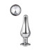 DT21823 Анальная пробка конической формы Dream Toys GLEAMING LOVE SILVER PLEASURE PLUG S