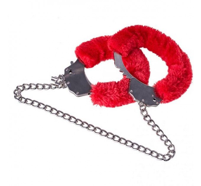 Поножи DS Fetish Metal Ankle Cuffs, красный
