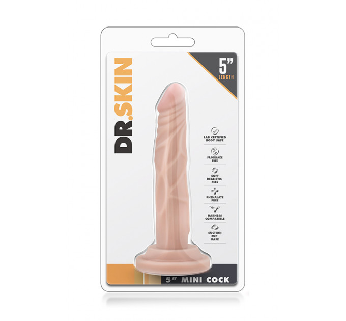 Фалоимитатор DR. SKIN 5 INCH MINI COCK BEIGE