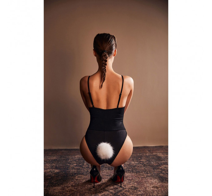 Анаальная пробка Upko Rabbit Fur Bunny Tail Small Butt Plug