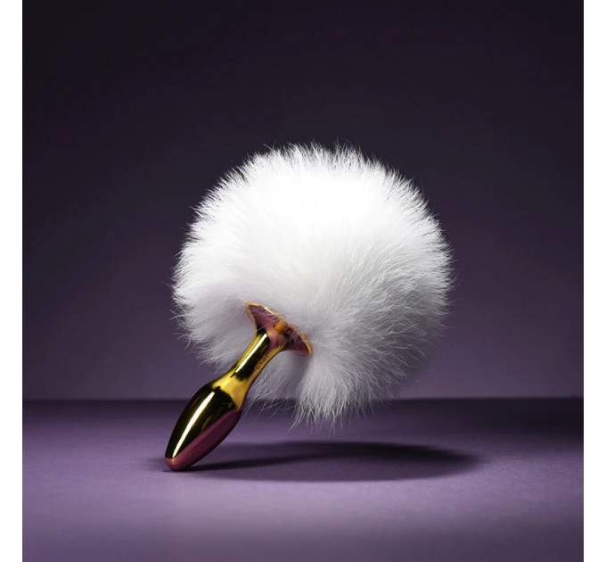 Анаальная пробка Upko Rabbit Fur Bunny Tail Small Butt Plug