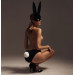 Анаальная пробка Upko Rabbit Fur Bunny Tail Small Butt Plug
