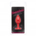 Анальна пробка Red Silicone White Shape M, 8 x 3.5 см