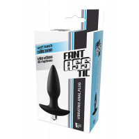 Анальная пробка Dreamtoys FantASSstic с вибропулей, черная