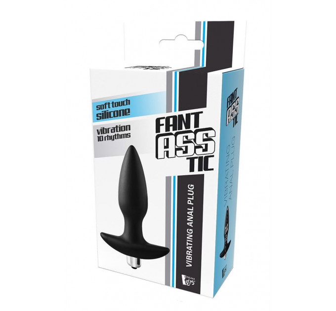 Анальна пробка Dreamtoys FantASSstic з віброкулею, чорна