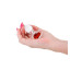 Анальна прозора пробка із серцем NS Novelties Crystal Desires Red Heart скляна, Mini