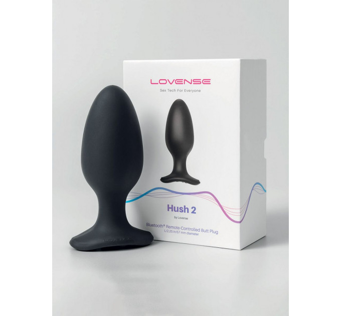 Анальна смарт пробка з вібрацією Lovense Hush 2 розмір L