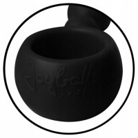 Анальная цепочка Joy Division Joyballs anal wave, силиконовая, черная, 17.5 см