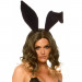 Бархатные ушки кролика Leg Avenue Bendable velvet bunny ears O/S