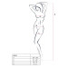 Бодистокинг с имитацией корсета Passion BS052 и открытым доступом, черный, S/L