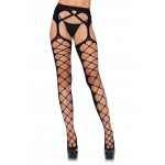 Чулки Leg Avenue Leg Avenue Diamond Net Opaque Black