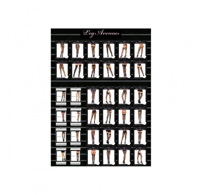 Чулки в сеточку Backseam Black Leg Avenue O\S