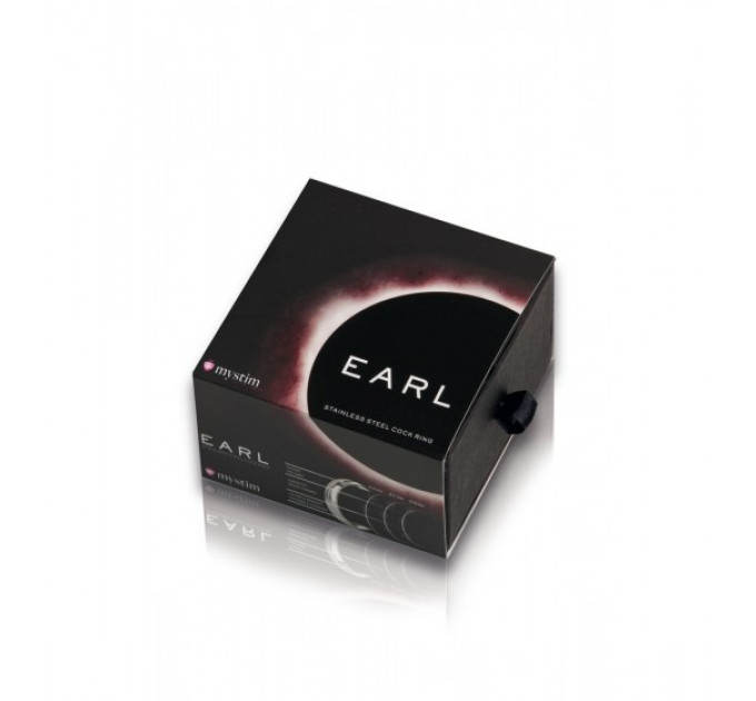 Кільце ерекційне 5.5 см Earl Mystim, металеве, срібне