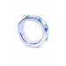 Ерекційне кільце Boss Series Metal Cock Ring with Light Blue Diamonds Medium