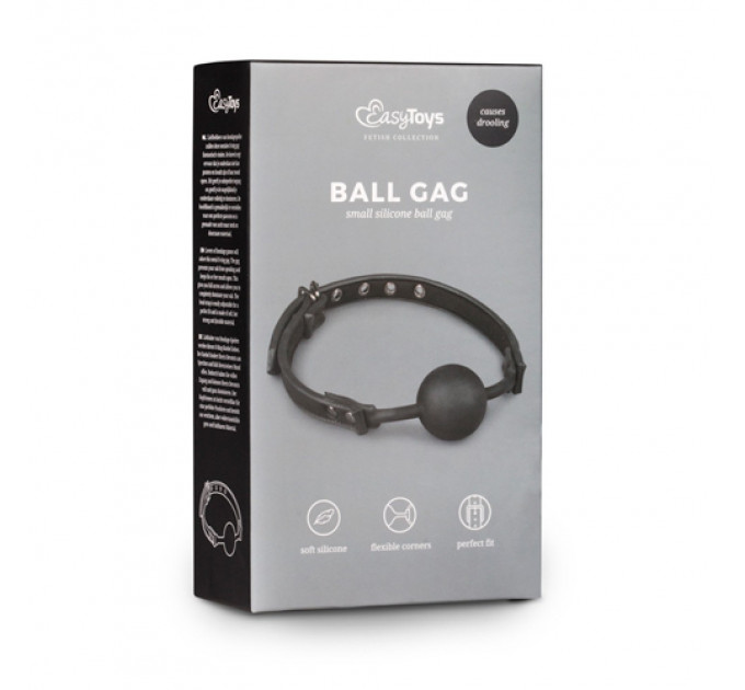 Кляп Ball Gag With Silicone Ball EASYTOYS