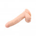 Фаллоимитатор реалистичный Chisa Ballsy Super Cock 8.3 с мошонкой, на присоске, бежевый