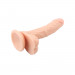 Фаллоимитатор реалистичный Chisa Ballsy Super Cock 8.3 с мошонкой, на присоске, бежевый